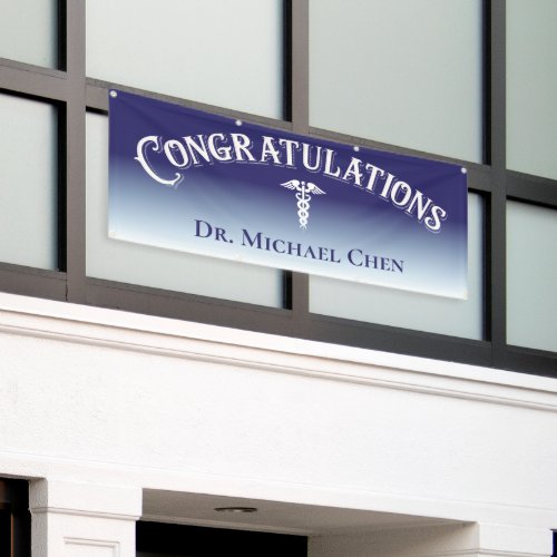 Congratulations Blue Medical Dental Dentist Banner