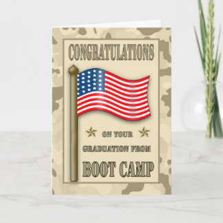 Congratulations Boot Camp Graduation Card