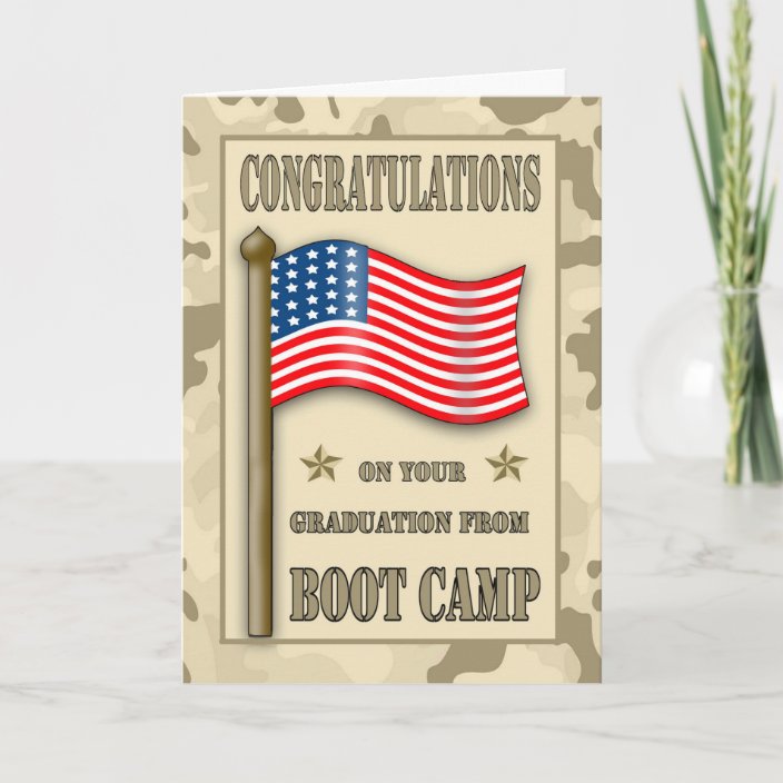 Congratulations Boot Camp Graduation Card
