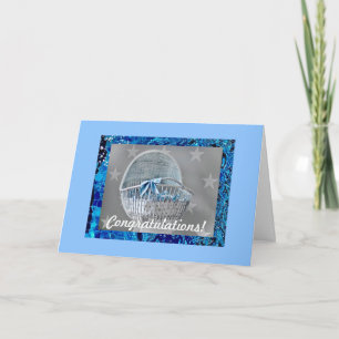 Congratulations Boy, 5" x 7" Folded New Baby Card