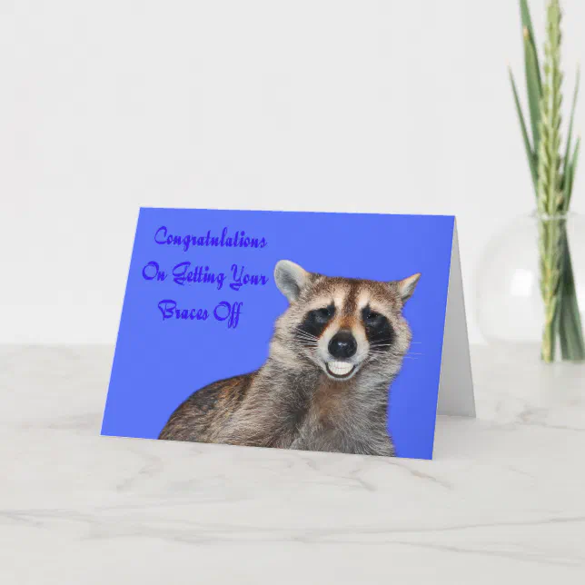 Congratulations Braces Off greeting card | Zazzle