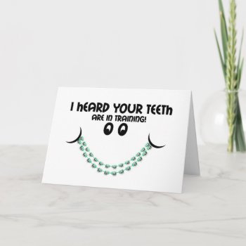 Congratulations Braces Teeth In Training Smile Card by PamJArts at Zazzle