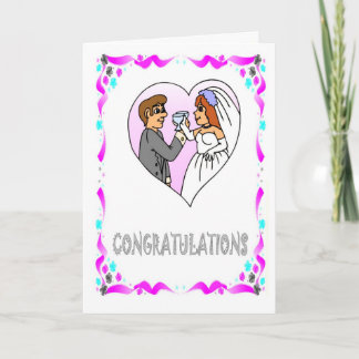 Congratulations, Bride and groom Card