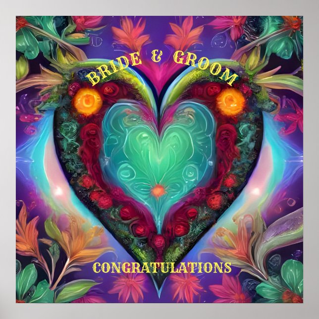 CONGRATULATIONS BRIDE AND GROOM   POSTER (Front)