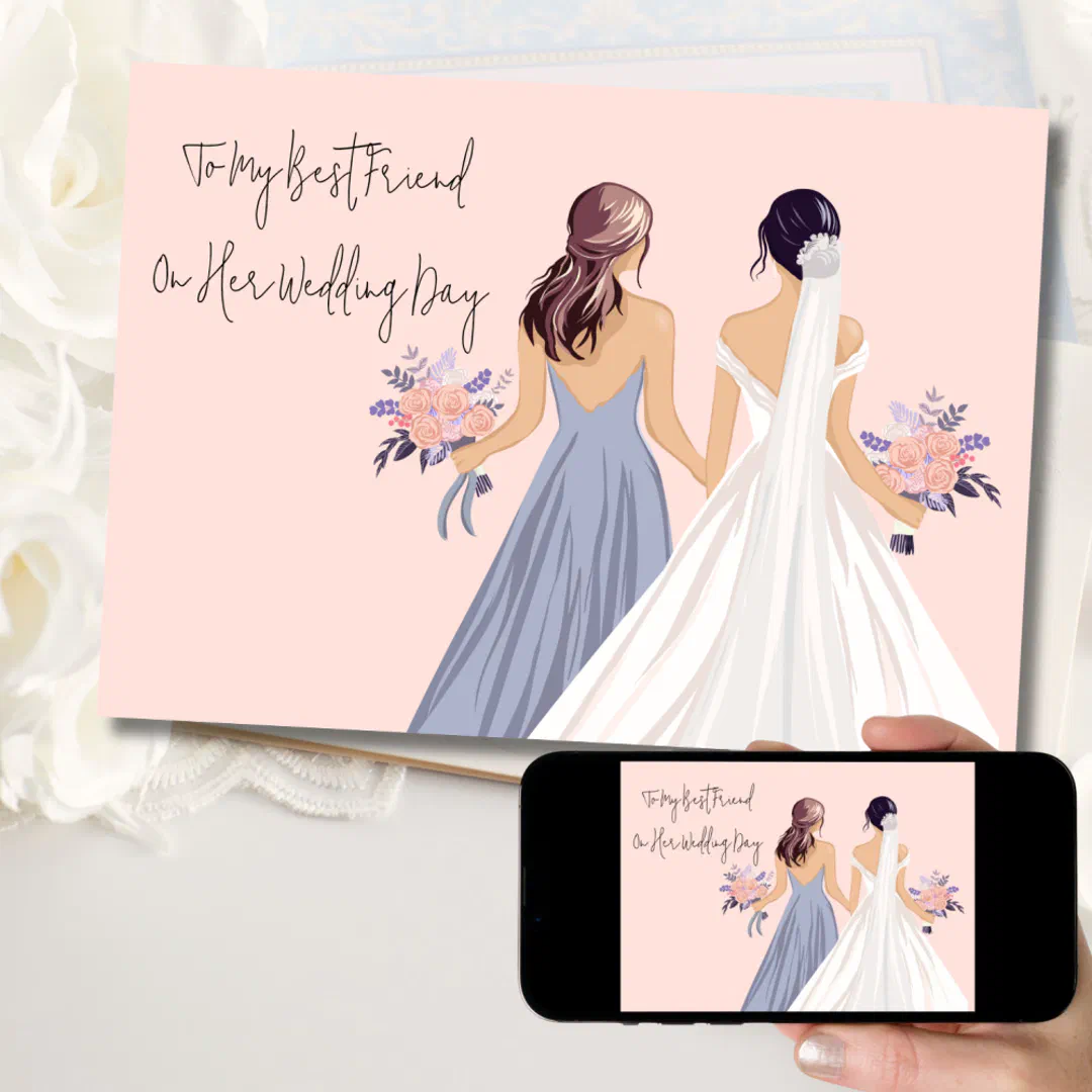 Congratulations Bride with Maid of Honor Card
