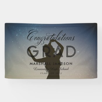 Congratulations Calligraphy Graduate Photo Banner by beckynimoy at Zazzle