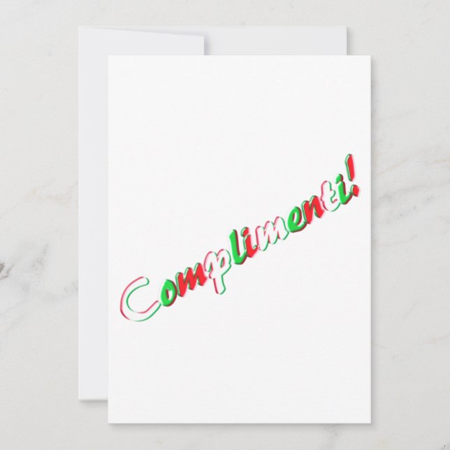 Congratulations card (Front)