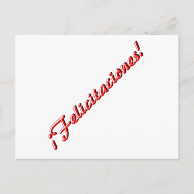 Congratulations card (Front)