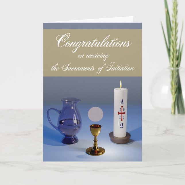 Congratulations Card 2025 RCIA/OCIA Easter Vigil (Front)