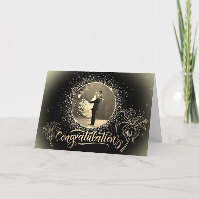Congratulations card folded with congratulations (Front)