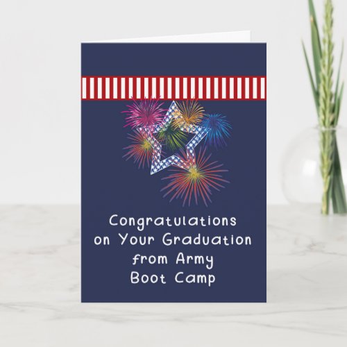 Congratulations Card for Army Boot Camp Graduation