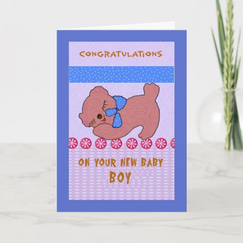 Congratulations Card for New Baby Boy