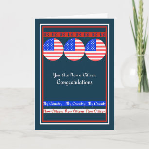 Congratulations Card for New Citizen