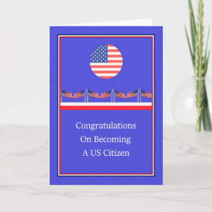 Congratulations Card for New US Citizen