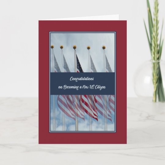Congratulations Card for New US Citizen | Zazzle.com