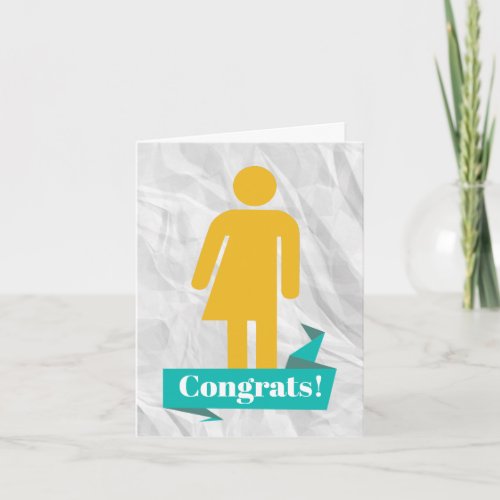 Congratulations card for trans person