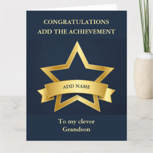 Congratulations card Grandson Grandmother BIG
