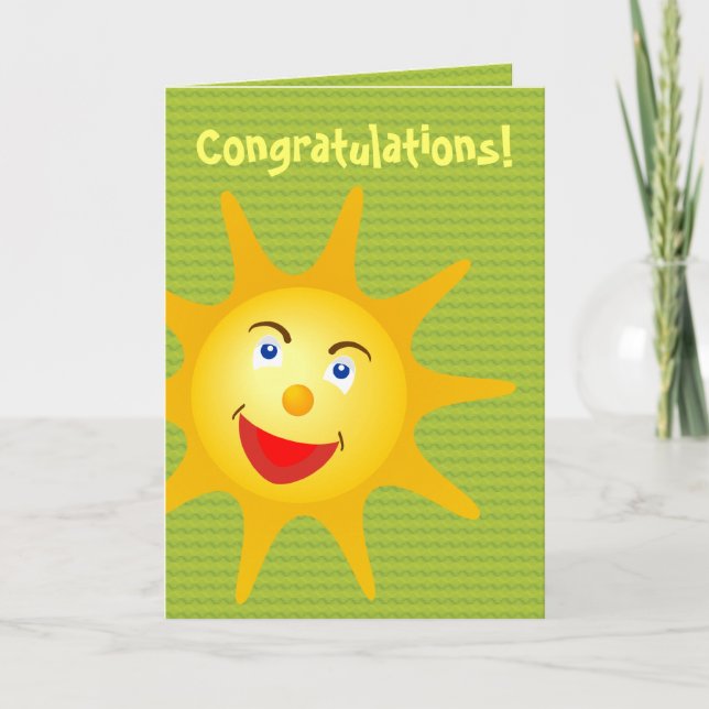 Congratulations!  - Card Template (Front)