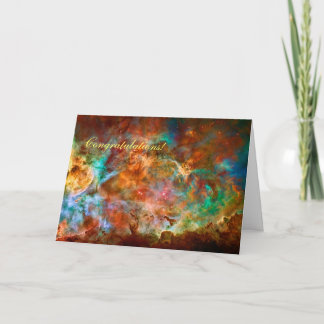 Congratulations - Carina Nebula in Argo Navis Card