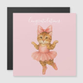 COngratulations Cat Ballerina Pink (Front/Back)