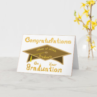 Congratulations Class of 2026 Graduate Brown Gold Card