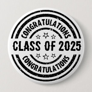 Congratulations Class of 20XX Button