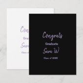 Congratulations class of add year name school col (Front/Back)