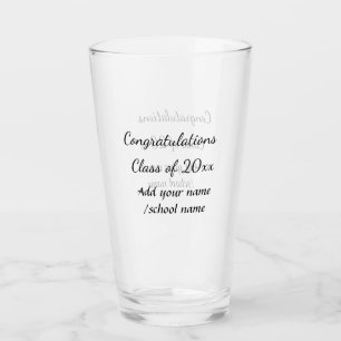 Congratulations class of add year name school col glass