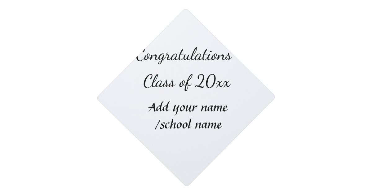 Cache Col Graduation Congratulations class of add year name school col graduation cap topper ...