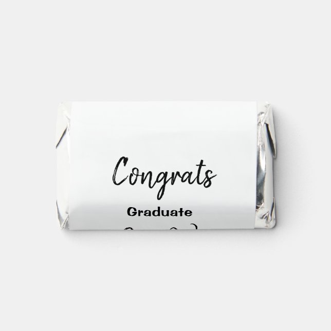 Congratulations class of add year name school col hershey's miniatures (Front)