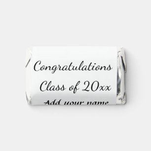 Congratulations class of add year name school col hershey's miniatures