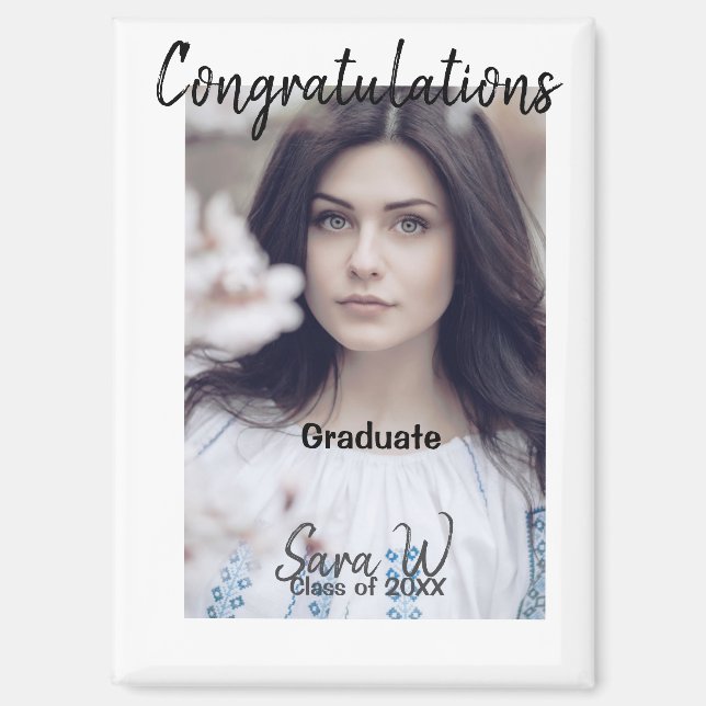 Congratulations class of add year name school col magnet (Front)