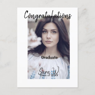 Congratulations class of add year name school col postcard