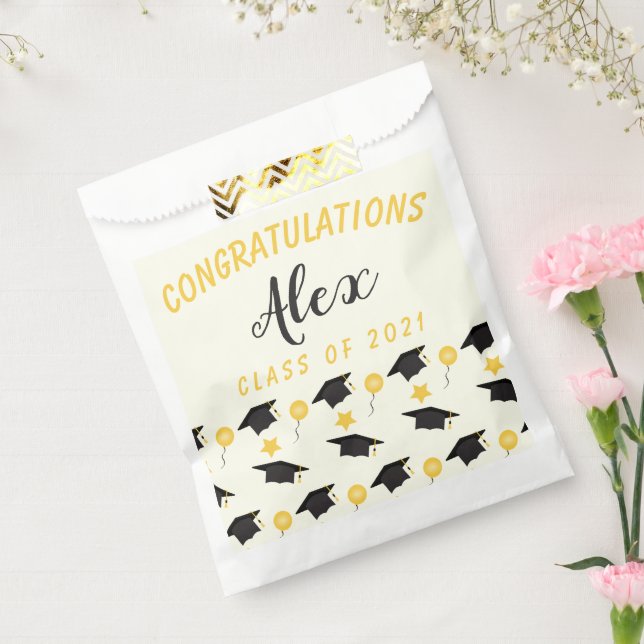 Congratulations Class Of Graduate Customize Name   Favor Bag (Sealed)