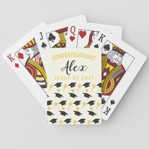 Congratulations Class Of Graduate Customize Name   Poker Cards