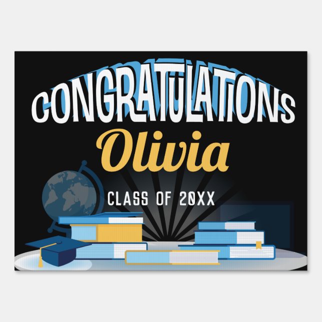 Congratulations Class of Graduation  Sign (Front)