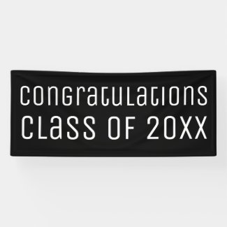 Congratulations Class of [YEAR] Graduation Banner