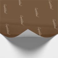 Solid tiramisu dark brown wrapping paper | Zazzle