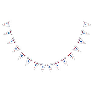 Congratulations Classic Nautical Anchor Stripes Bunting Flags