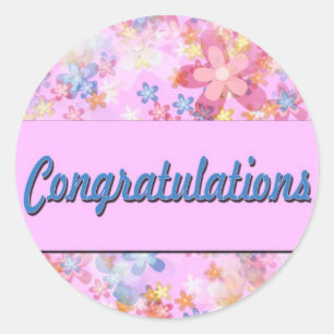 Congratulations Classic Round Sticker