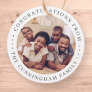 Congratulations Classic Simple Family Photo Favor Tags
