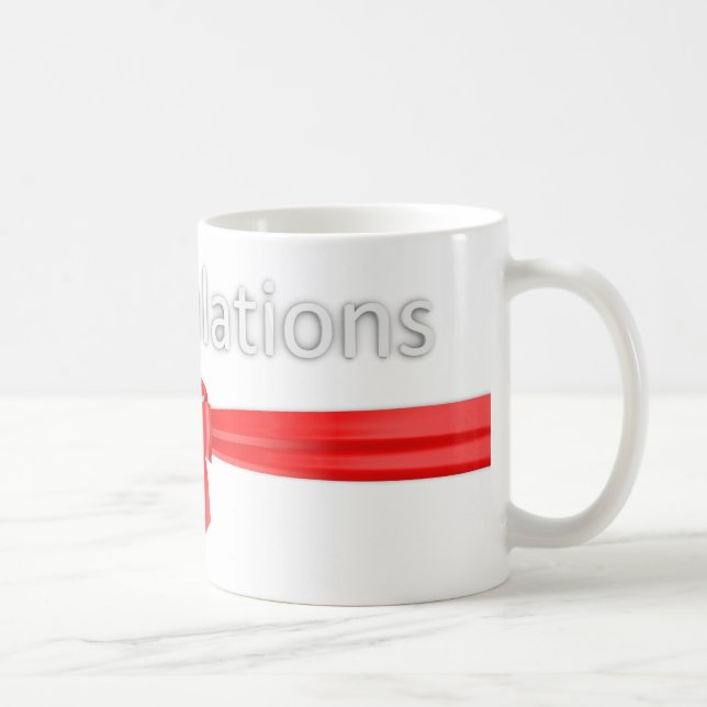 congratulations coffee mug (Right)