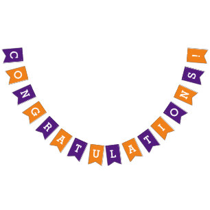 Congratulations Colored Bunting Banner Party Flags