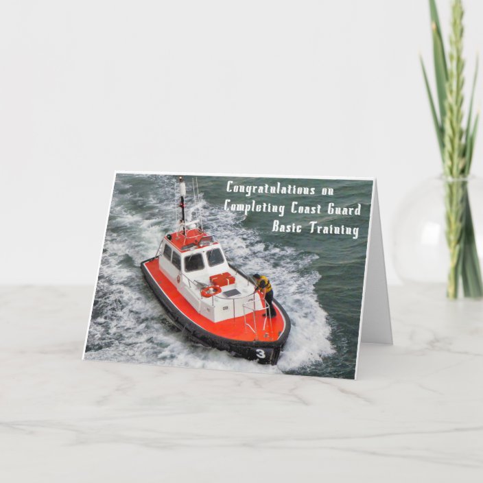 Congratulations Completing Coast Guard Training Card | Zazzle.com