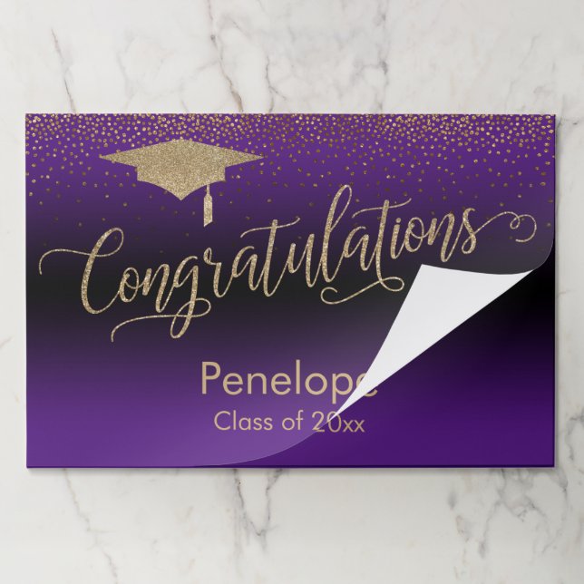 Congratulations Confetti Graduation Placemats (Folded)