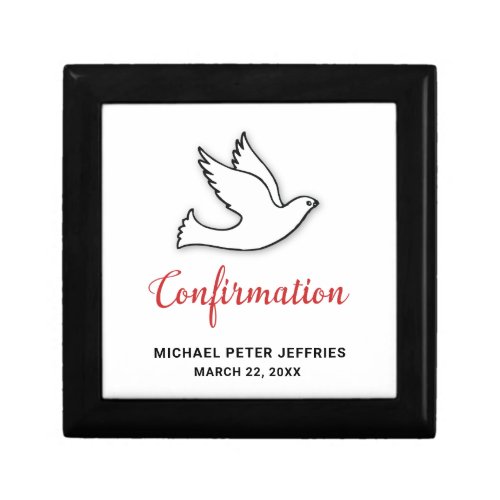 Congratulations Confirmation Dove with Red