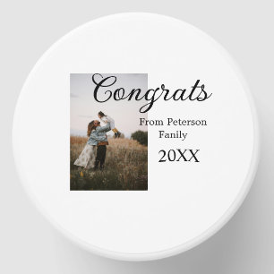 Congratulations congrats add family name photo yea mini candle favors