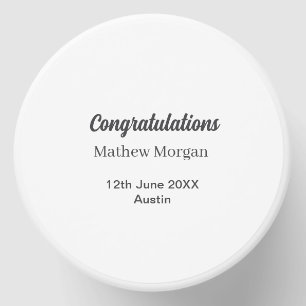 Congratulations congrats graduation name year clas mini candle favors