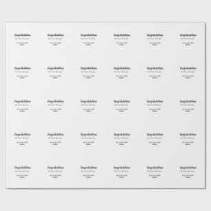 Congratulations congrats graduation name year clas wrapping paper