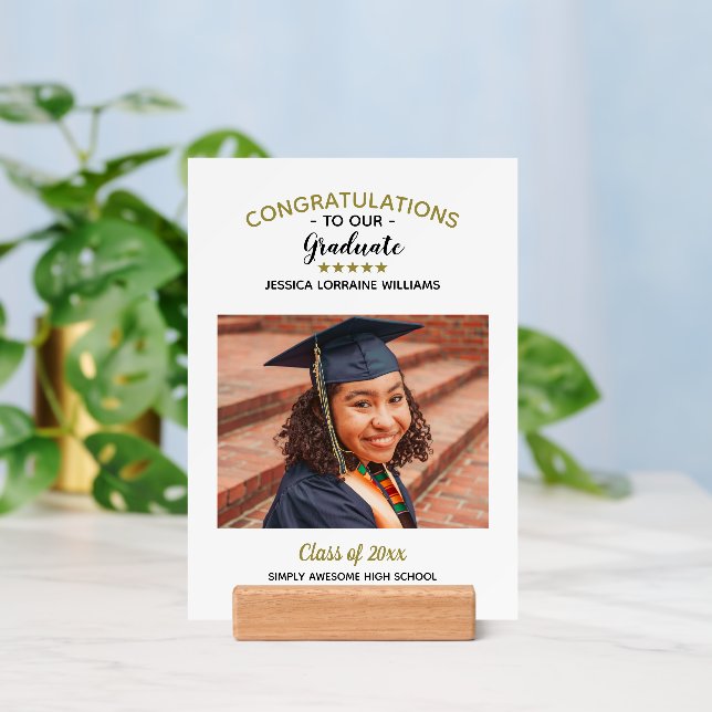 Congratulations Custom Photo Graduate Graduation Holder (Insitu 3)